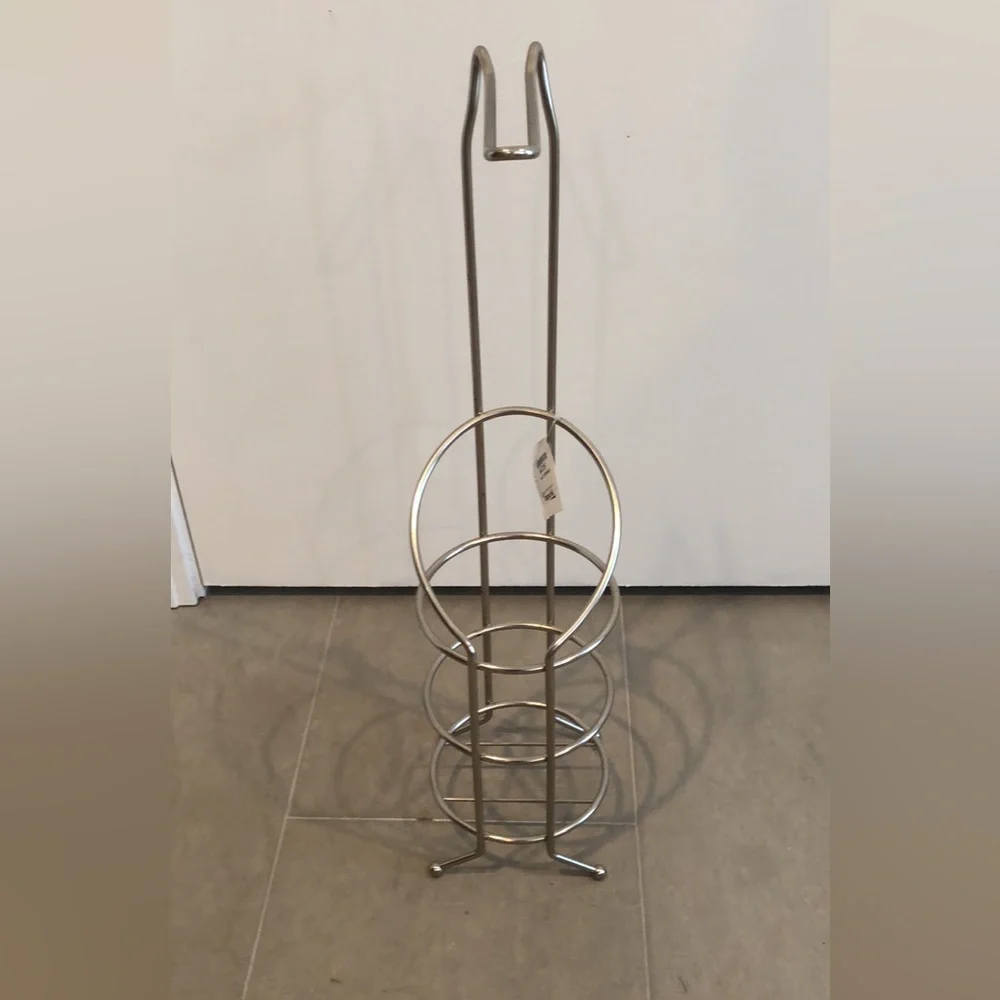 Chrome Toilet Paper and Magazine Holder | Sleek Bathroom Storage